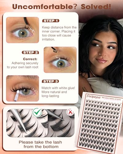 Focipeysa Wispy Manga Cluster Lashes 10-16mm C-Curl