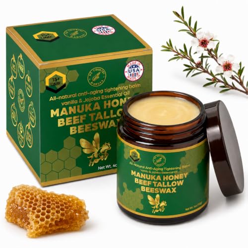 NZ Country Organic Grass-Fed Beef Tallow Honey Balm with New Zealand