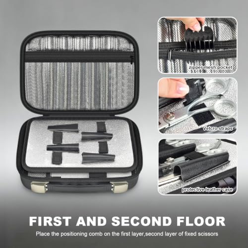 Professional Barber Bag for 3 Clippers & 4 Scissors - ANKHOH