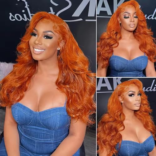 350 Ginger Body Wave Human Hair Bundles 24-28 Inch