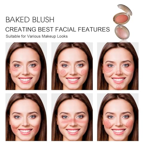 Corlo Baked Blush Marbleized Palette Peach Rose Satin Finish