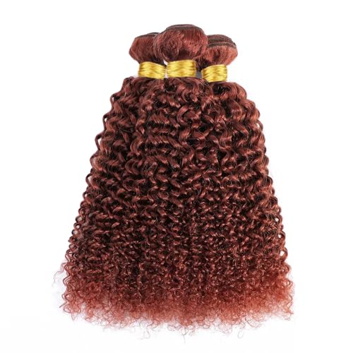 Color 33 Curly Wave Human Hair Bundles 8A Grade
