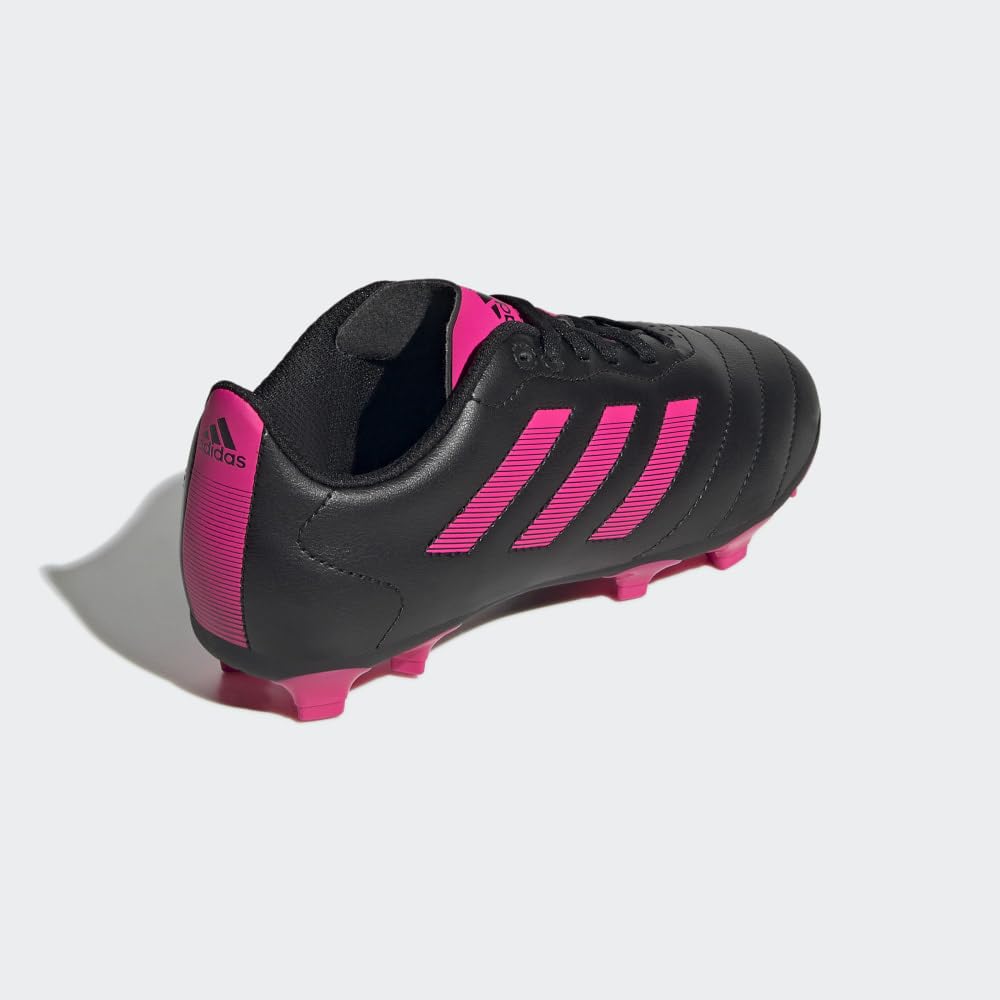 adidas Kids Goletto VII Firm Ground Cleats Soccer Shoe, Core Black/Team Shock Pink/Core Black, 9.5 US Unisex Toddler