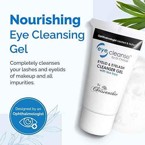 All-in-One Lash Extension and Eyelid Cleanser Gel, Makeup Remover with Tea Tree Oil, Eyelash Care Must-Have, 30 ml - EyeCleanse