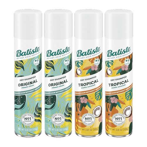 Batiste Dry Shampoo Spray 4-Pack Variety Mix 3.81 oz