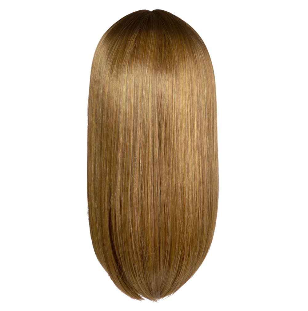 Hairuwear Hairdo Sleek For The Week Straight Asymmetrical Shoulder Length Wig, Average Cap, SS25 Rooted Ginger Blonde