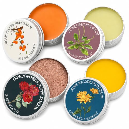 Organic Acne Relief Balm – Sea Buckthorn & Rosehip Face Treatment
