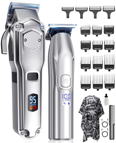 Jack & Rose Clippers and Trimmers Set, Cordless Hair Clippers for Men, Barber Clippers Set