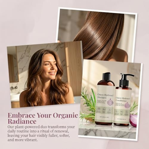GosBio Onion Hydrosol Shampoo & Conditioner Set for Hair Growth