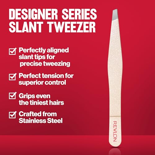 Revlon Designer Series Slant Tweezer - Precision Stainless Steel