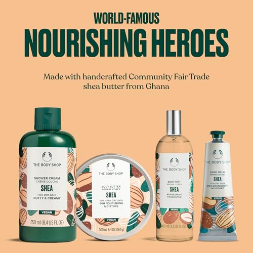 The Body Shop Nourish & Flourish Shea Body Care Gift Set, Vegan, 5-Piece Gift Set