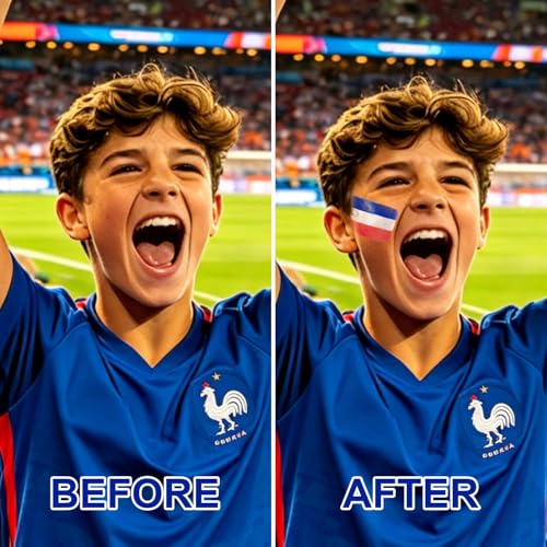 WEEMAY France Face Paint Stick 04-France for Sports & Events, 3 Colors