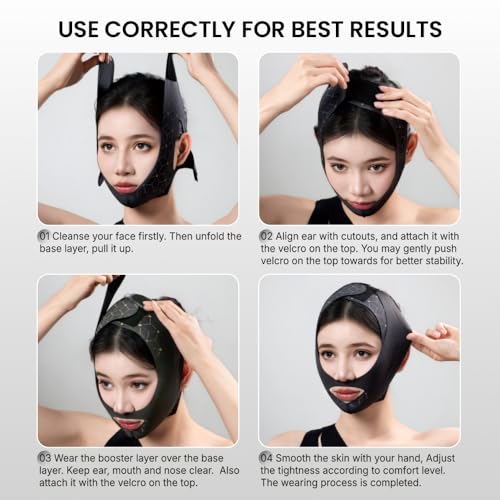 Dual-Layer Face Lifting Tape | Double Chin Reducer & Jawline Shaper