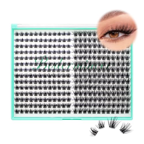 D Curl Lash Clusters 336pcs 10-12-14-16mm Wispy Eyelash Extensions