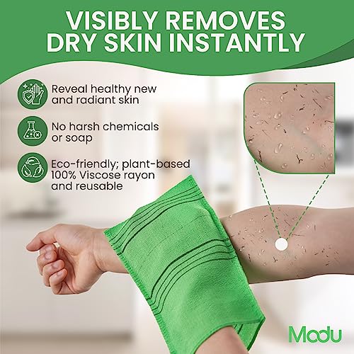 Modu Korean Exfoliating Mitts 4-Pack | Dead Skin Remover