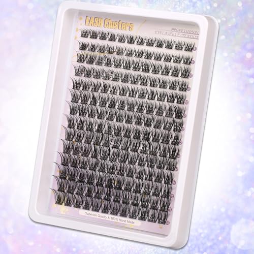 C Curl Lash Clusters 140pc Wispy Eyelash Extension Kit 8-16MM
