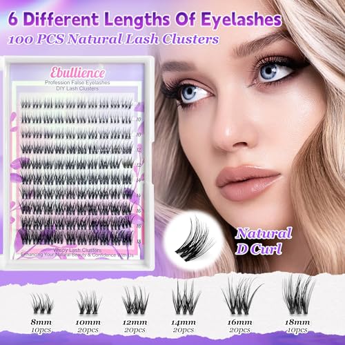 D Curl Lash Clusters 8-18mm Mix - DIY Eyelash Extensions