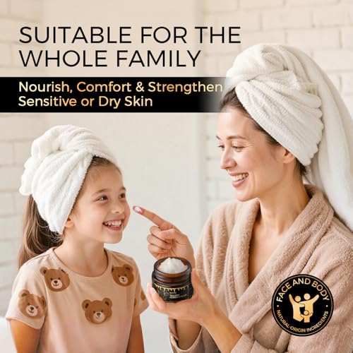 QOOQ 100% Grass Fed Beef Tallow for Skin with Raw Honey & Beach Rose Oil - for Sensitive & Eczema Skin - Natural Face/Body Butter + Lip Balm, Orange, 1.3 oz