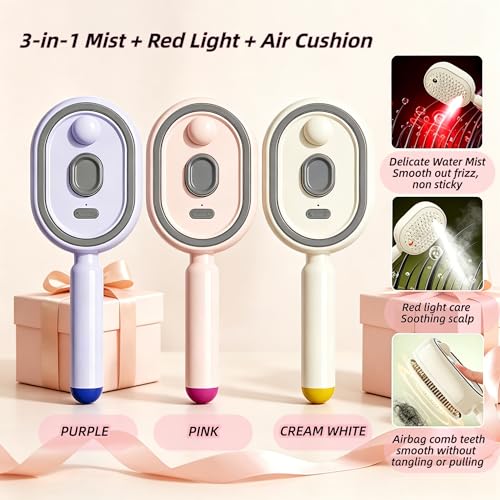 Electric Spray Air Cushion Massage Comb with Red Light