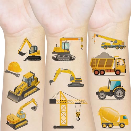 300pc Construction Temporary Tattoos Party Favors