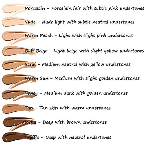 PHOERA Flawless Matte Liquid Foundation, Long Wear Oil Control Full Coverage Face Makeup Soft Liquid Foundation .(106#Warm Sun)