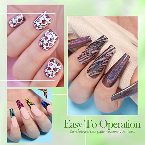 Born Pretty 24-Color Nail Art Stamping Polish Set - Holographic & Chameleon Effect