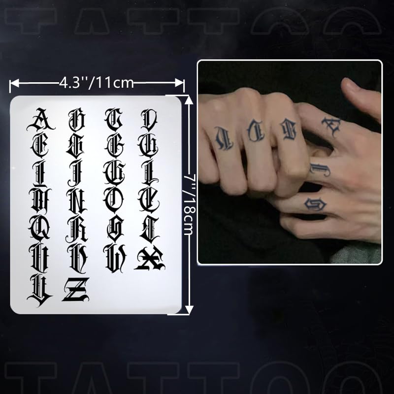 Semi-Permanent Tattoo Stickers - 12 Sheets, 1-2 Week Wear