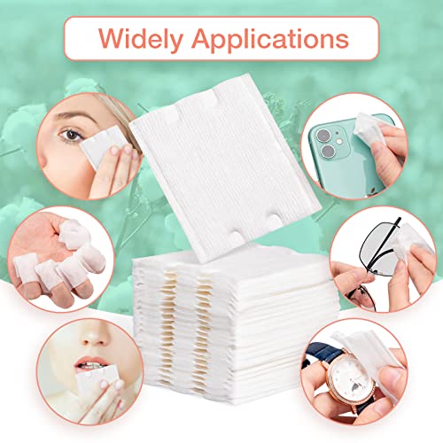 444 PCS Square Cotton Pads - Textured & Smooth Sides