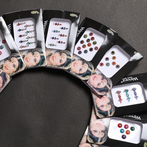 Indian Bindi Self Adhesive Stickers 12-Pack Reusable