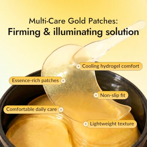 MIZON 24K Gold Under Eye Patches, 60 Pcs – Snail Mucin & Collagen