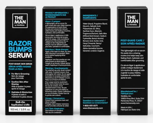 Vanibiss Razor Bumps Serum for Men - Ingrown Hair & Skin Soothing Solution