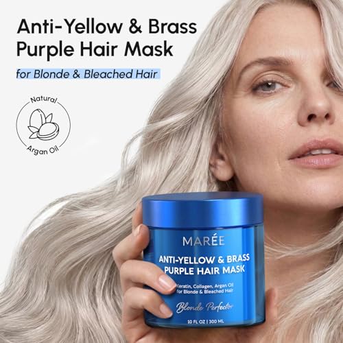 MAREE Purple Hair Mask - Anti Yellow Blonde Toner & Deep Conditioner