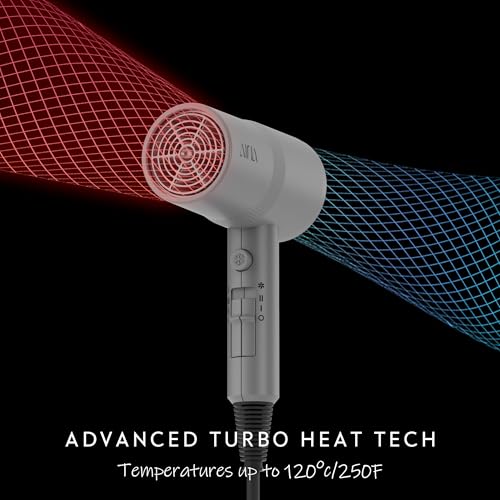 Aina 1600W Hair Dryer with Tourmaline Technology - Ash Grey