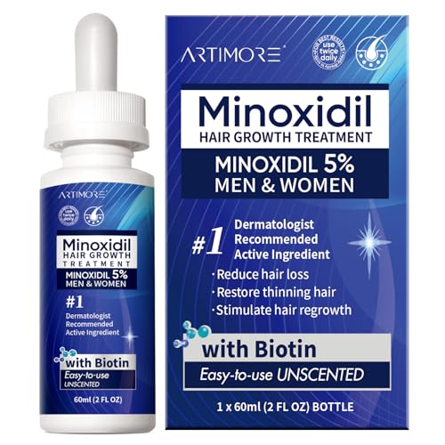 Minoxidil Hair Growth Serum for Men & Women 5% - Thicker, Fuller Hair, 60ml