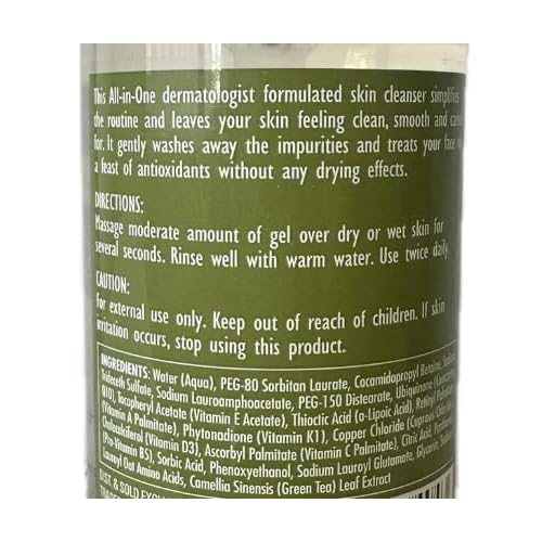 Trader Js Nourish Facial cleanser and moisturizer set, All-In-One Facial Cleanser 8.45 fl oz (250mL) & Oil-Free Antioxidant Facial Moisturizer 6 fl oz (177mL) - 1 of each iteam