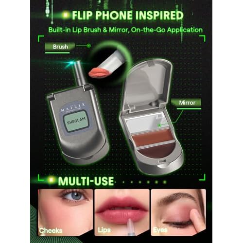 SHEGLAM The Matrix Collection Set All in One Makeup Kit Includes PaletteLip Balm Highlighter Lip Gloss Blush Make Up Gift Set for Women