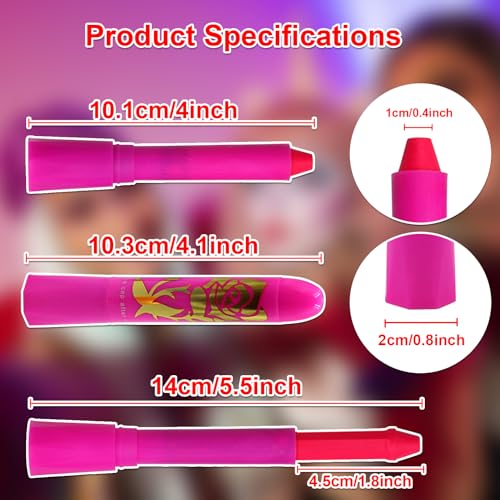 Glow in the Dark Face Paint Pen Set - 10 Colors UV Black Light