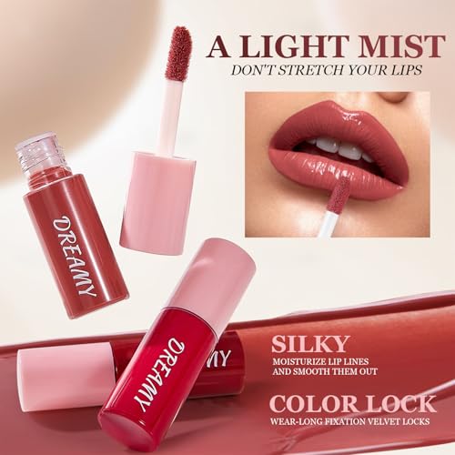 Charm Kiss 10-Piece Matte Liquid Lipstick Set - Waterproof Long Lasting
