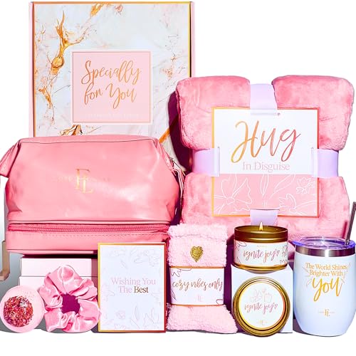 Self Care Gifts for Women ? 10 Piece Care Package for Women, Birthday Day Gift Set, Relaxing Spa Baskets for Wife, Grandma, Sister, Hug in a Box, Thanksgiving, Women's Day, Christmas, Valentine