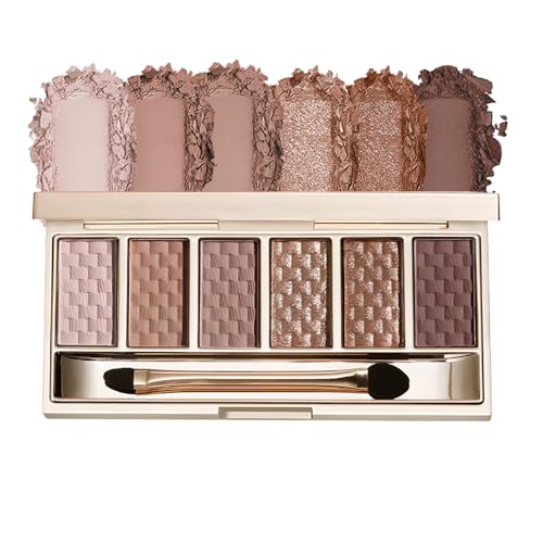 Neutral Nude Brown Eyeshadow Palette – 6 Matte & Shimmer Shades