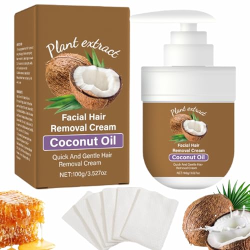 Coconut Hair Removal Cream for Women - Gentle & Effective Formula