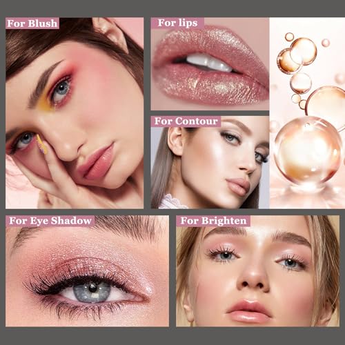 3Pcs Cream Contour Stick Kit with Brush - Blush, Highlight & Bronzer