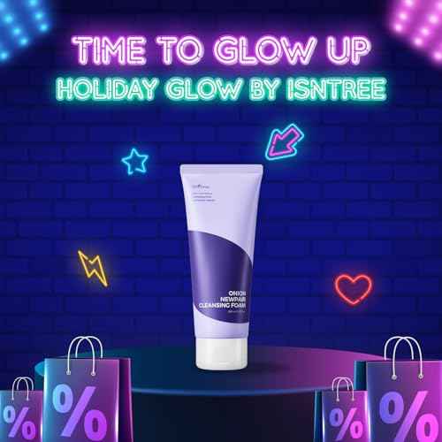 IsNtree Onion Newpair Cleansing Foam 150ml, 5.07 fl.oz | High-moisture cleansing foam to care spots left by dryness pores uneven skin texture