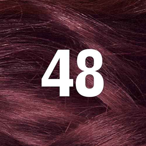Revlon ColorSilk with Bond Repair Complex, Burgundy Permanent Hair Color, 100% Gray Coverage, Ammonia Free Hair Dye, Vegan Keratin, 48 Burgundy (Pack of 3)