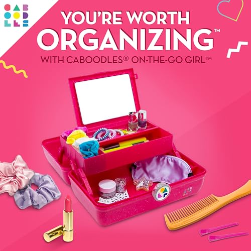 Caboodles On-The-Go Girl Makeup Organizer Box with Mirror