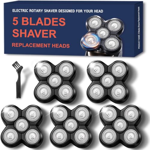 5 Pack Replacement Blades for Freebird Head Shaver - Compatible with Flex Series