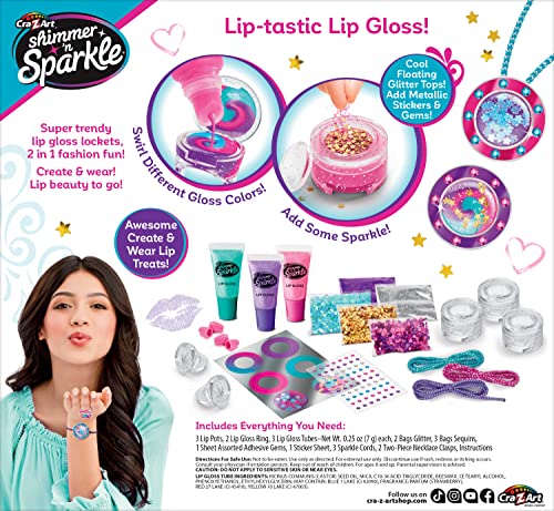 Cra-Z-Art Shimmer 'n Sparkle Lip Gloss Locket DIY Kit
