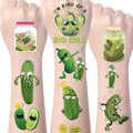 Pickle Temporary Tattoos - 8 Funny Tattoo Stickers