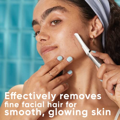 Dermaplaning Facial Razor Tool with 2 Blade Refills for Women
