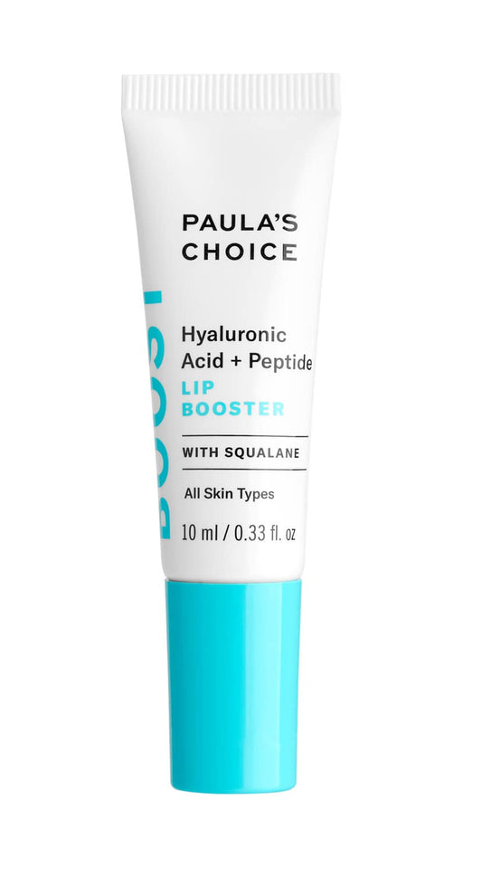 Paula's Choice BOOST Hyaluronic Acid + Peptide Lip Booster, Hydrating Treatment for Lip Volume, Loss of Firmness & Fine Lines, with Squalane, Fragrance-free & Paraben-free, 0.33 Fluid Ounces